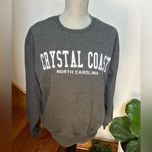 Gray NC Beach Sweatshirt